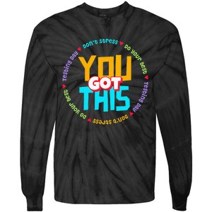 Test STAAR Day Mode On Teacher Testing funny School Tie-Dye Long Sleeve Shirt