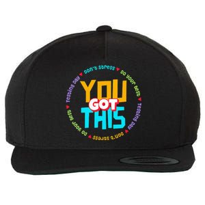 Test STAAR Day Mode On Teacher Testing funny School Wool Snapback Cap