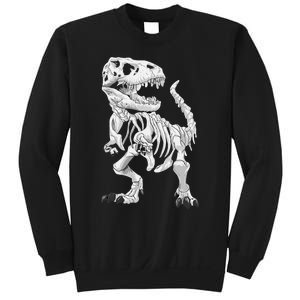 TRex Skeleton Dino Bones Paleontologist Fossil Dinosaur Sweatshirt