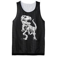 TRex Skeleton Dino Bones Paleontologist Fossil Dinosaur Mesh Reversible Basketball Jersey Tank