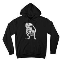 TRex Skeleton Dino Bones Paleontologist Fossil Dinosaur Tall Hoodie