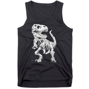 TRex Skeleton Dino Bones Paleontologist Fossil Dinosaur Tank Top