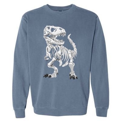 TRex Skeleton Dino Bones Paleontologist Fossil Dinosaur Garment-Dyed Sweatshirt