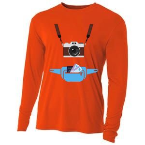 Tourist Spirit Day Camera Passport Fanny Pack Cooling Performance Long Sleeve Crew