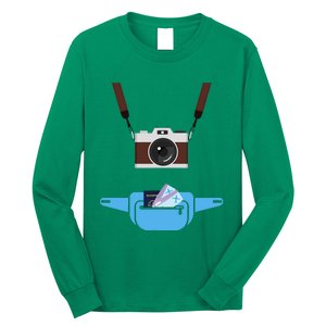 Tourist Spirit Day Camera Passport Fanny Pack Long Sleeve Shirt