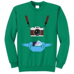 Tourist Spirit Day Camera Passport Fanny Pack Sweatshirt