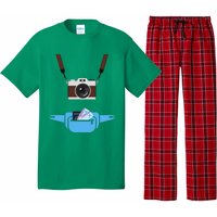 Tourist Spirit Day Camera Passport Fanny Pack Pajama Set