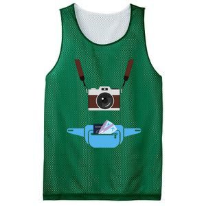 Tourist Spirit Day Camera Passport Fanny Pack Mesh Reversible Basketball Jersey Tank