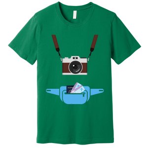 Tourist Spirit Day Camera Passport Fanny Pack Premium T-Shirt