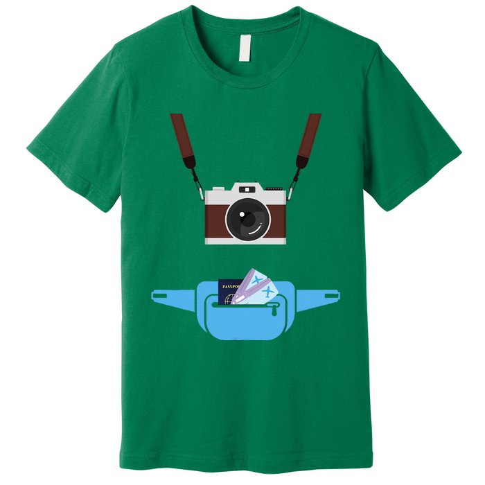 Tourist Spirit Day Camera Passport Fanny Pack Premium T-Shirt