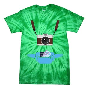 Tourist Spirit Day Camera Passport Fanny Pack Tie-Dye T-Shirt