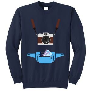 Tourist Spirit Day Camera Passport Fanny Pack Tall Sweatshirt