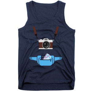 Tourist Spirit Day Camera Passport Fanny Pack Tank Top