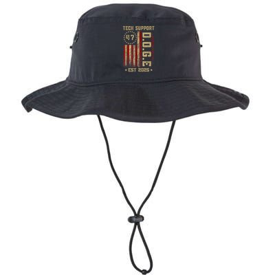 Tech Support D.o.g.e. Funny Usa Flag Legacy Cool Fit Booney Bucket Hat
