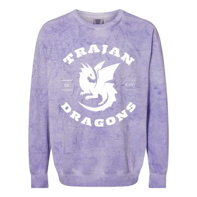 Trajan School Dragons Colorblast Crewneck Sweatshirt