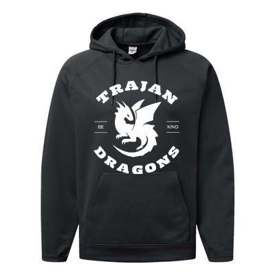 Trajan School Dragons Performance Fleece Hoodie