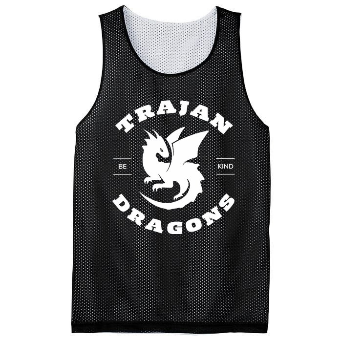 Trajan School Dragons Mesh Reversible Basketball Jersey Tank