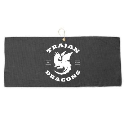 Trajan School Dragons Large Microfiber Waffle Golf Towel