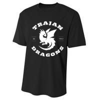 Trajan School Dragons Performance Sprint T-Shirt