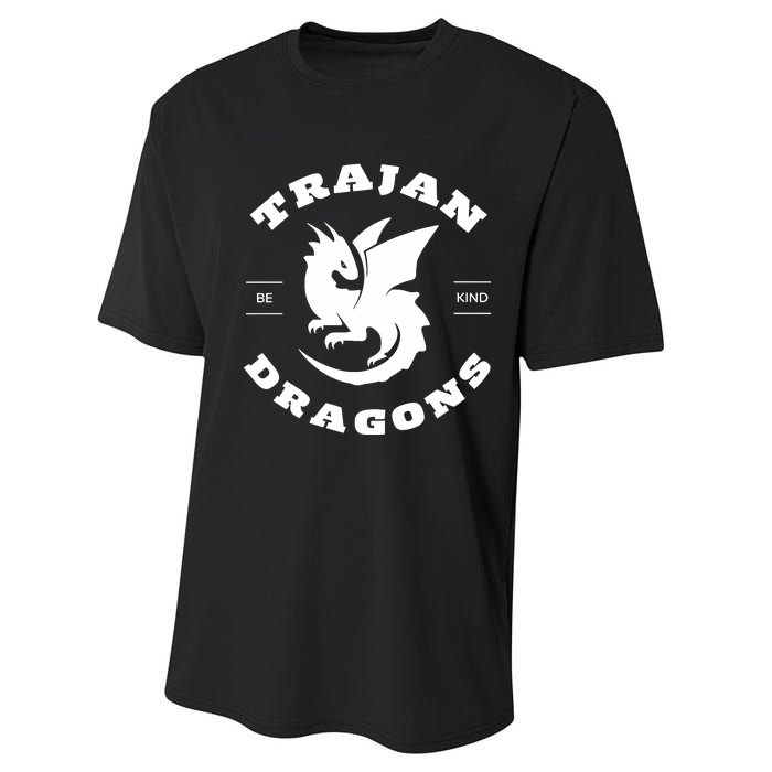 Trajan School Dragons Performance Sprint T-Shirt