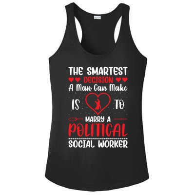 The Smartest Decision A Can Make Is To Marry A Political Gift Ladies PosiCharge Competitor Racerback Tank