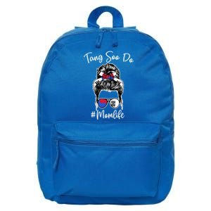 Tang Soo Do Mom Life Messy Hair Karate Moms Gift 16 in Basic Backpack