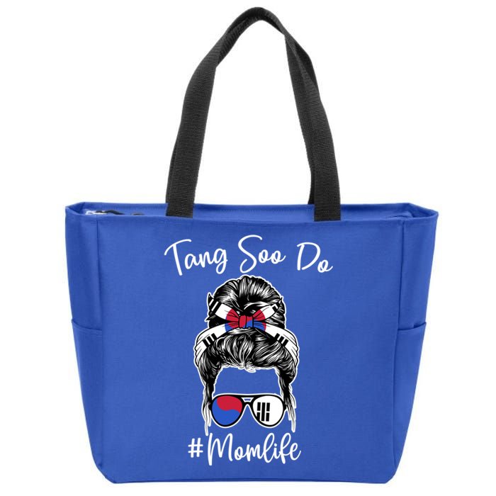 Tang Soo Do Mom Life Messy Hair Karate Moms Gift Zip Tote Bag