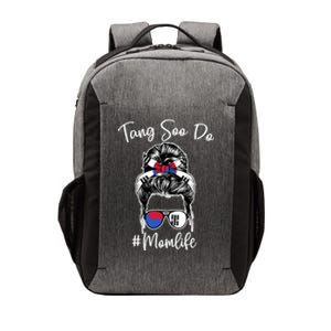 Tang Soo Do Mom Life Messy Hair Karate Moms Gift Vector Backpack