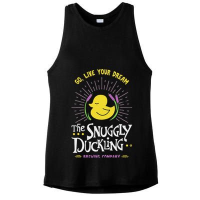 The Snuggly Duckling Brewing Company Ladies PosiCharge Tri-Blend Wicking Tank