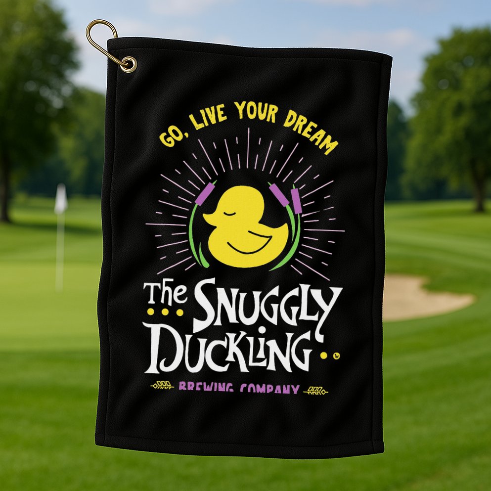 The Snuggly Duckling Brewing Company Golf Towel