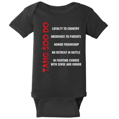 Tang Soo Do Martial Arts Karate Training Baby Bodysuit