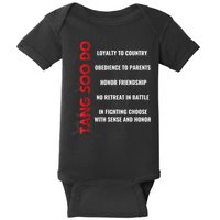 Tang Soo Do Martial Arts Karate Training Baby Bodysuit