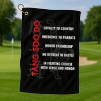 Tang Soo Do Martial Arts Karate Training Golf Towel