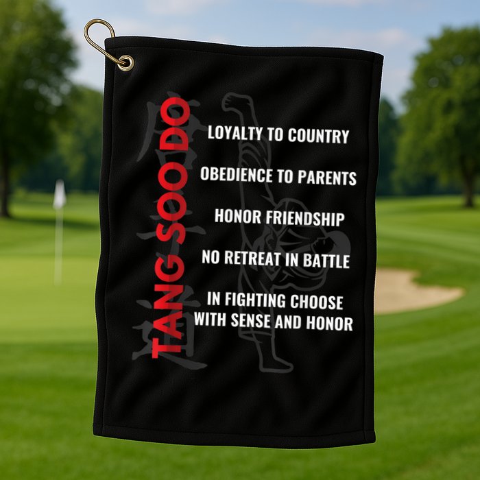 Tang Soo Do Martial Arts Karate Training Golf Towel