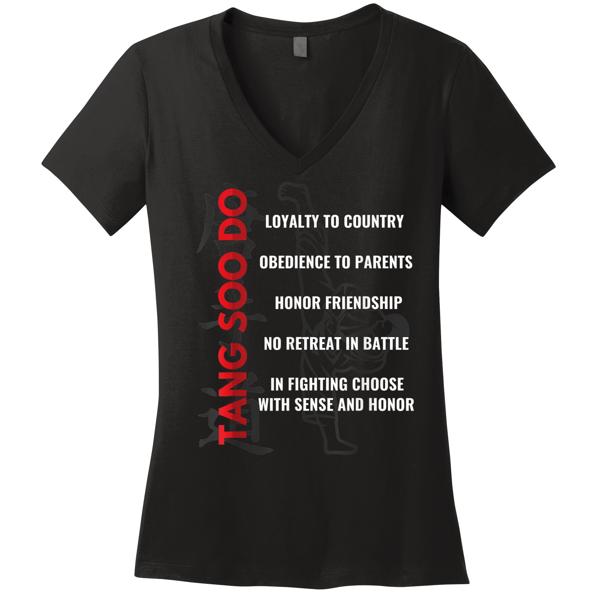 Tang Soo Do Martial Arts Karate Training Women's V-Neck T-Shirt