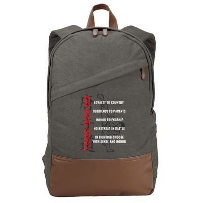 Tang Soo Do Martial Arts Karate Training Cotton Canvas Backpack