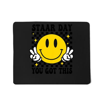 Test Staar Day You Got This Teach.er Retro Groovy Testing Day Mousepad
