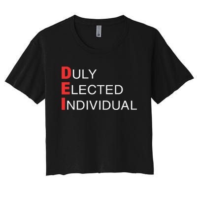 Tami Sawyer Duly Elected Individual Dei Women's Crop Top Tee