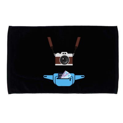 Tourist Spirit Day Camera Passport Fannypack Microfiber Hand Towel