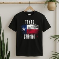 Texas Strong Distressed Flag Texan Pride T-Shirt