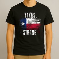 Texas Strong Distressed Flag Texan Pride T-Shirt