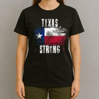 Texas Strong Distressed Flag Texan Pride T-Shirt