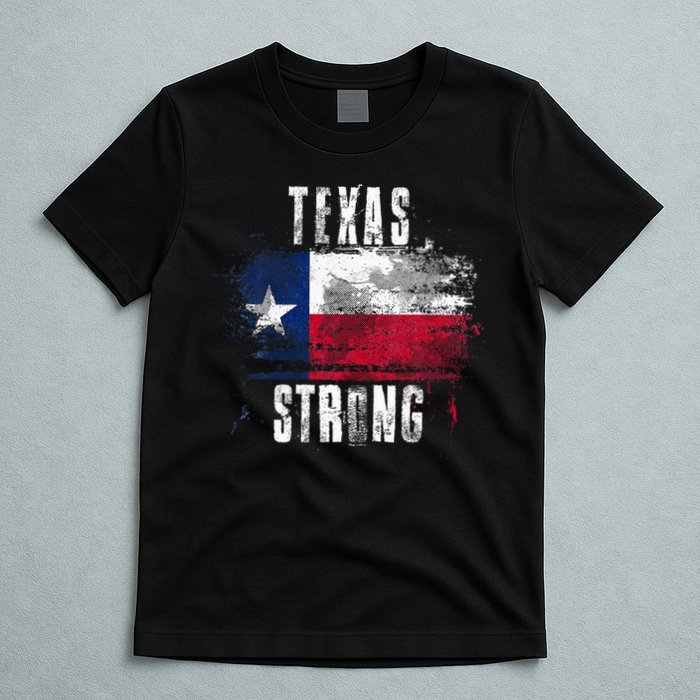 Texas Strong Distressed Flag Texan Pride T-Shirt