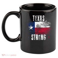 Texas Strong Distressed Flag Texan Pride 11oz C Handle Ceramic Mug