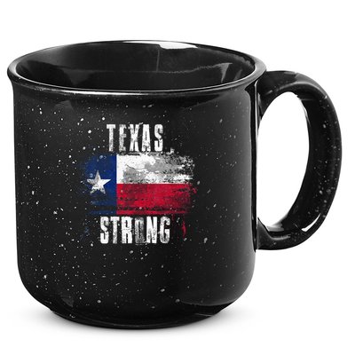 Texas Strong Distressed Flag Texan Pride 15oz Campfire Ceramic Mug