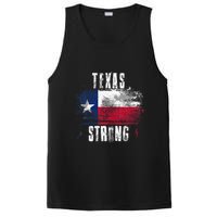 Texas Strong Distressed Flag Texan Pride PosiCharge Competitor Tank