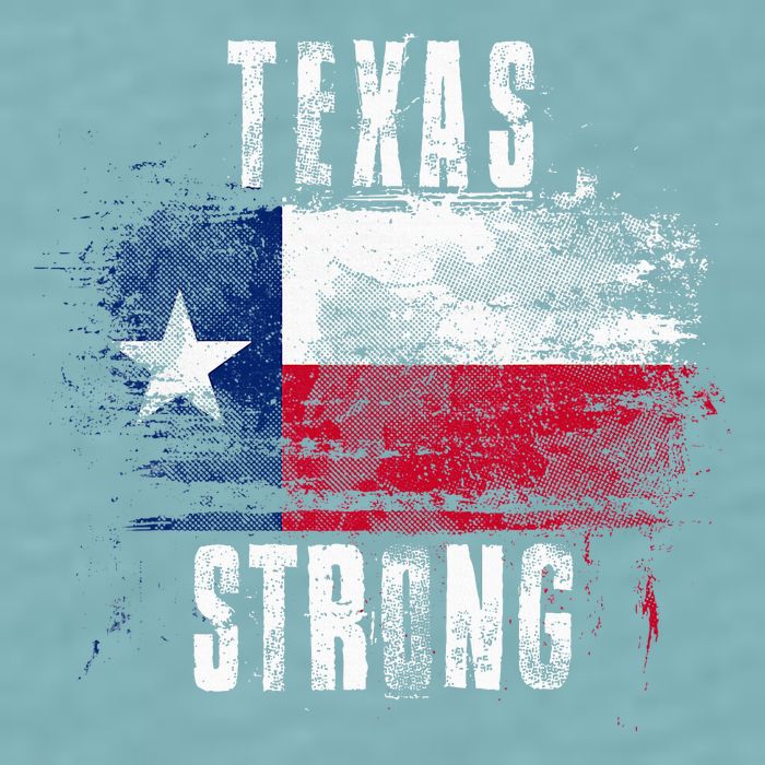 Texas Strong Distressed Flag Texan Pride Sueded Cloud Jersey T-Shirt