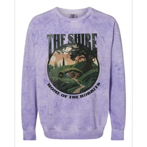 The Shire Distressed Fantasy Merch Tolkien Aragorn Frodo Baggin Colorblast Crewneck Sweatshirt