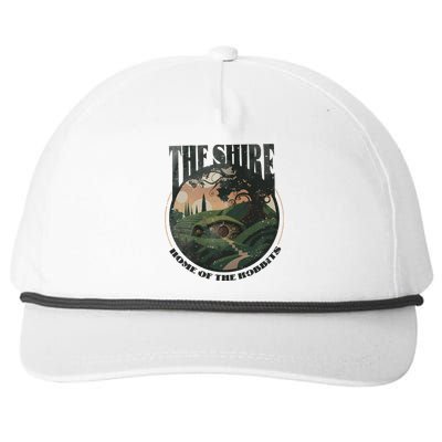 The Shire Distressed Fantasy Merch Tolkien Aragorn Frodo Baggin Snapback Five-Panel Rope Hat