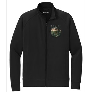 The Shire Distressed Fantasy Merch Tolkien Aragorn Frodo Baggin Stretch Full-Zip Cadet Jacket